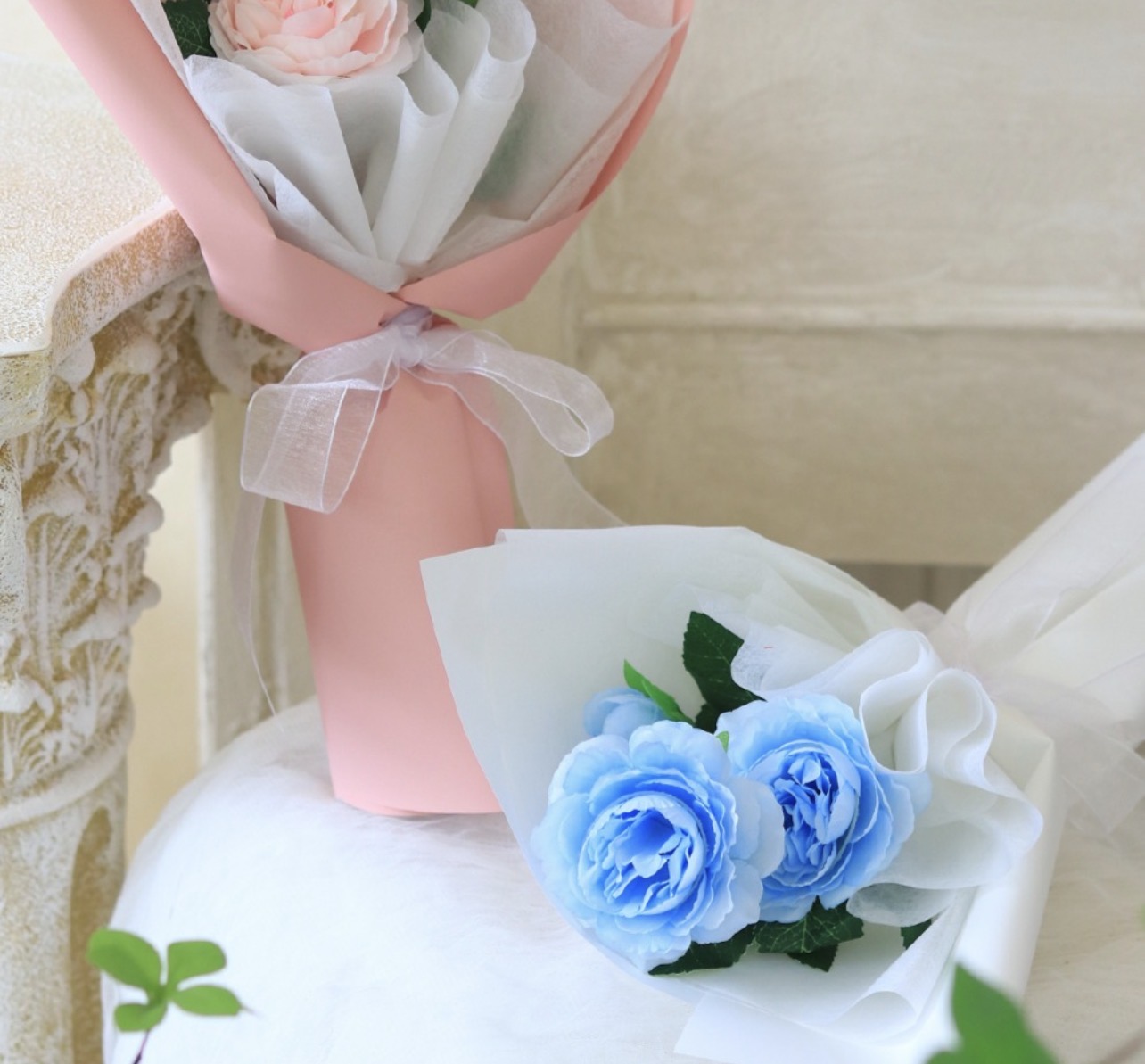ScentBasket peony artificial flower mini bouquet
