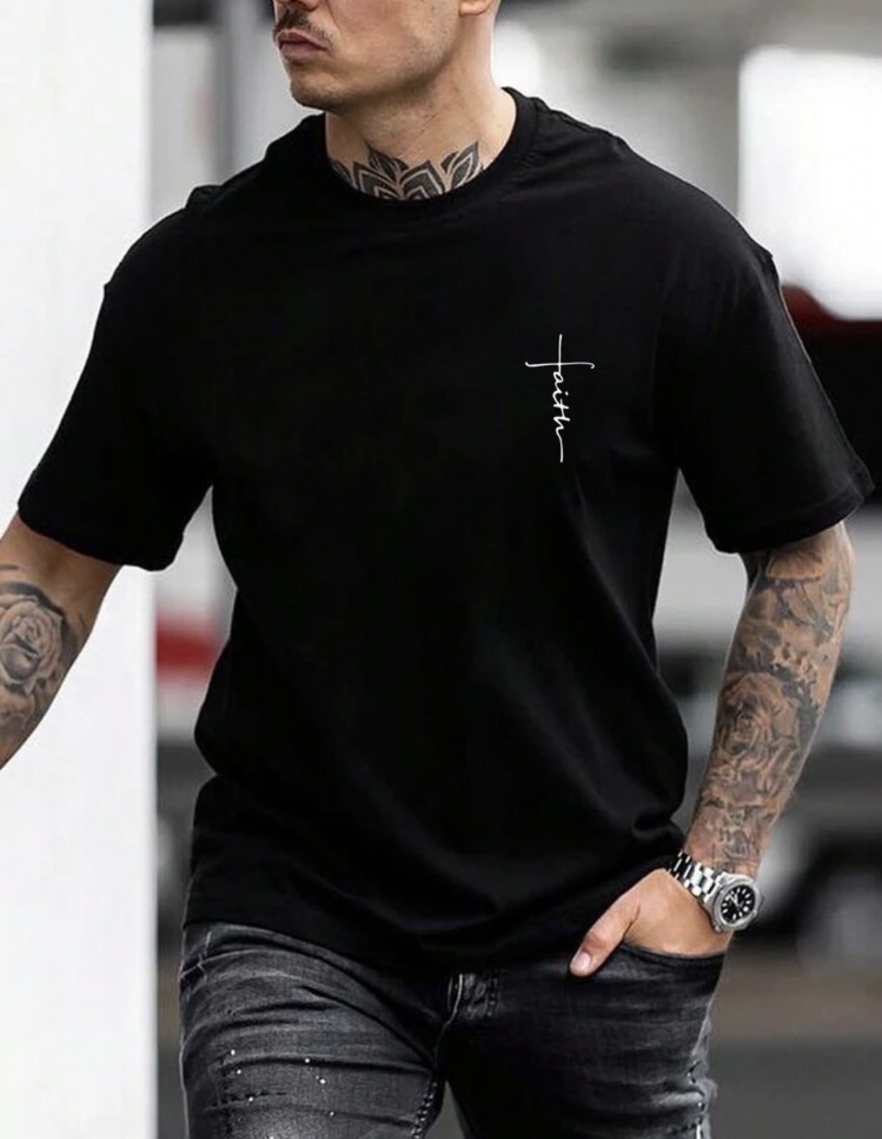 Manfinity LEGND Mens Summer Casual Short Sleeve T-Shirt