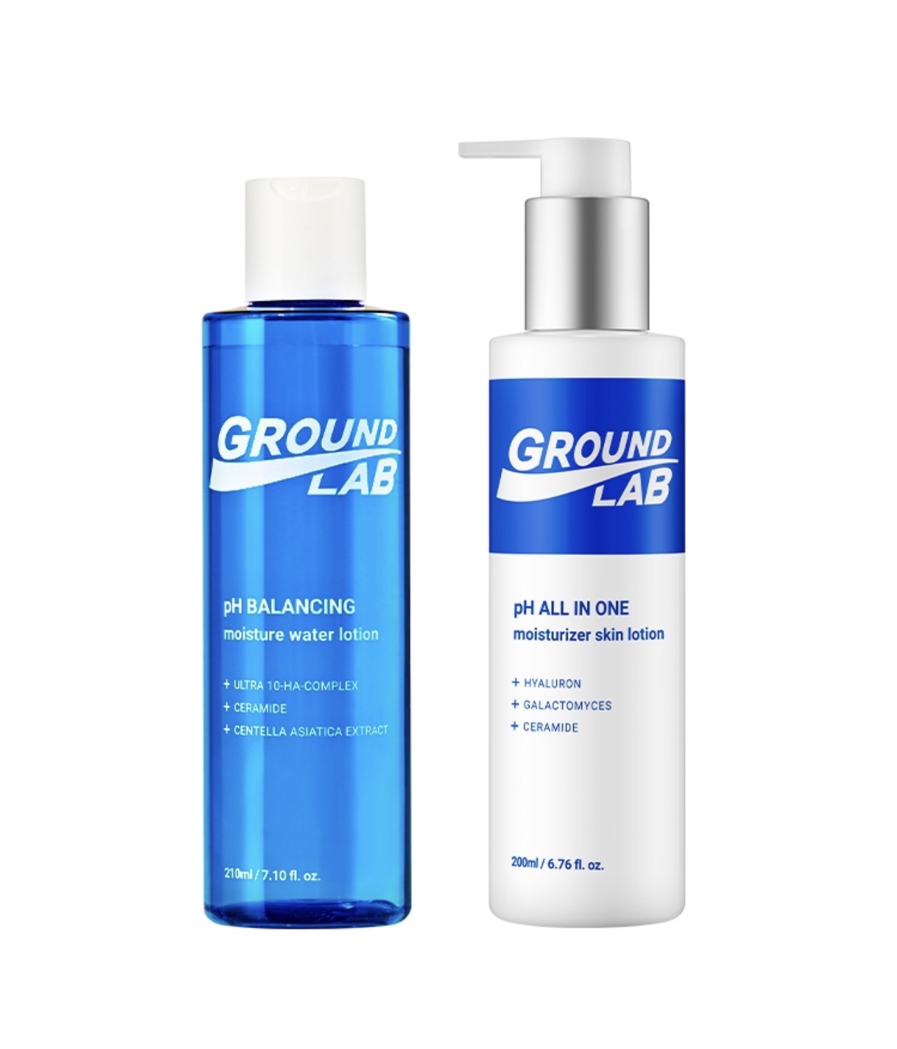 Ground Lab mens skin lotion set of 2 types low-irritation non-sticky gentle skincare hyaluronic acid moisturizing