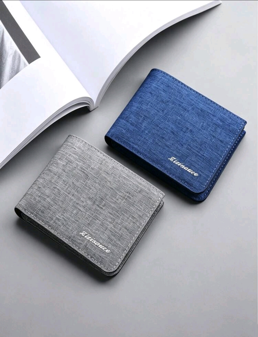 Men Canvas Short Wallet