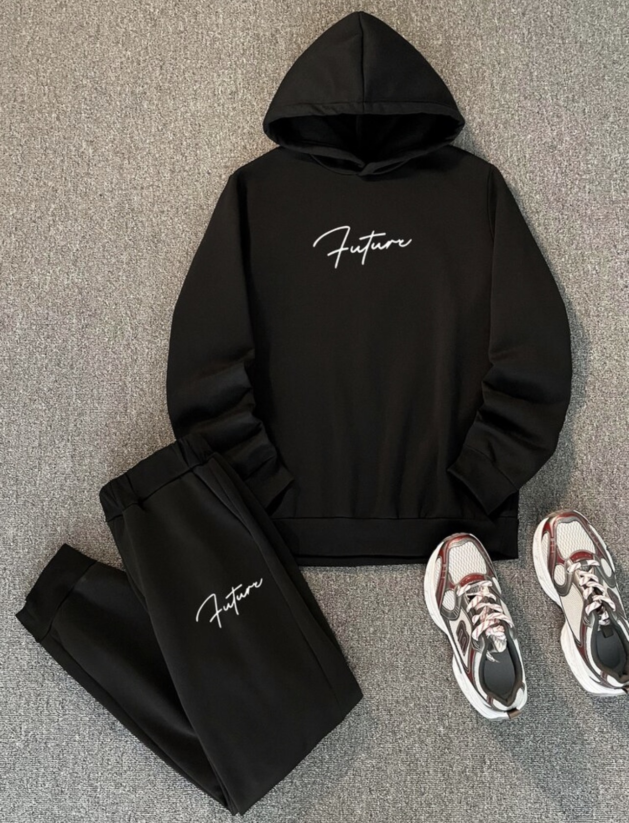 Daypath Floral Knit Hoodie and Sweatpants Set