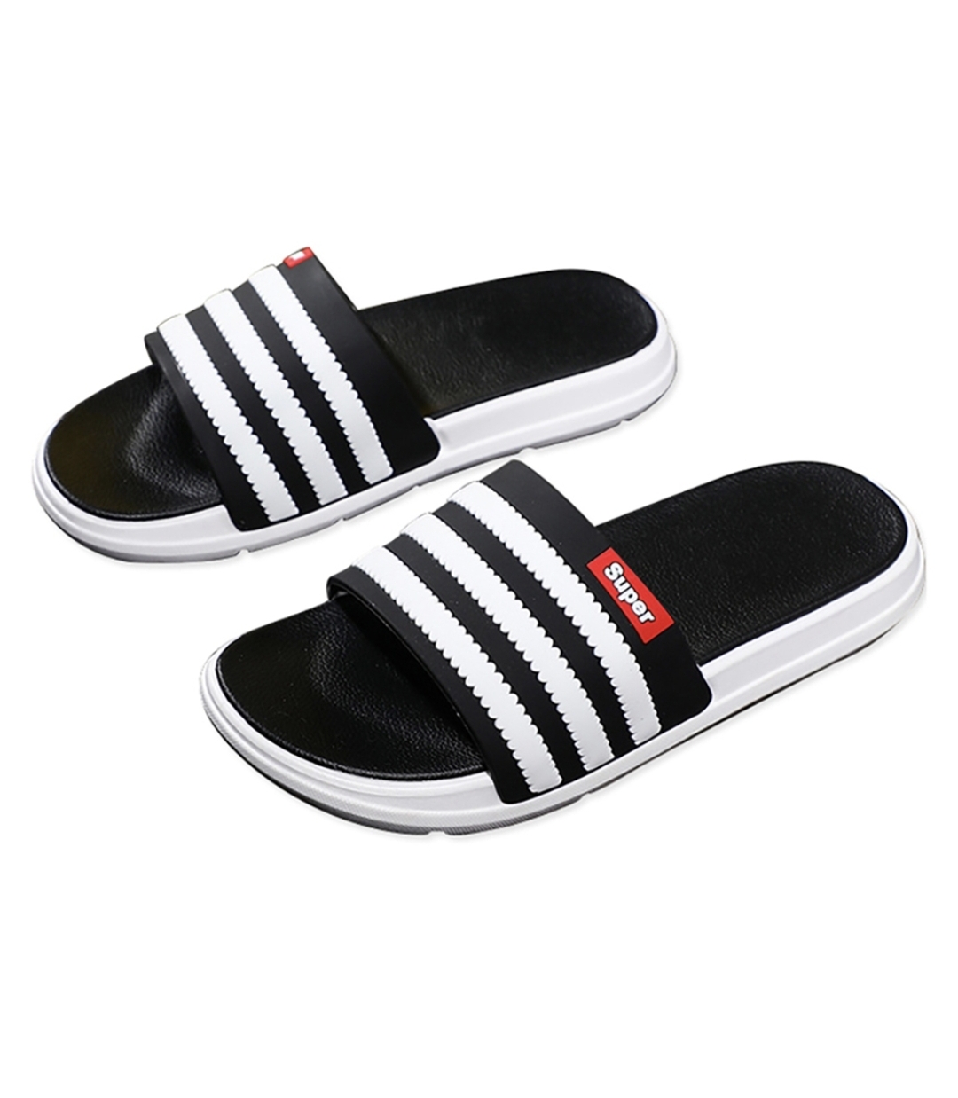 Byoorabyoo soft office living room three-stripes slippers comfort