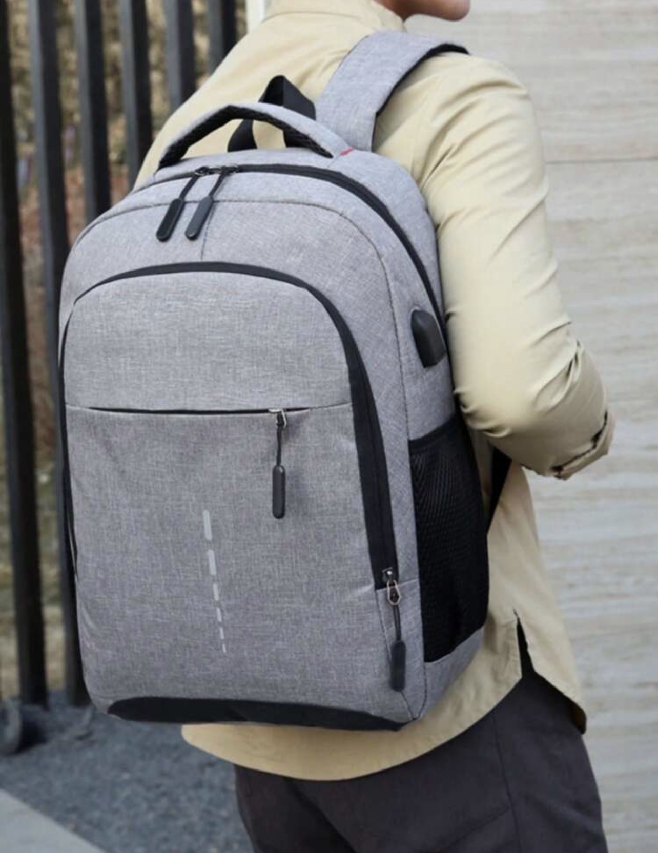 Men PU Leather Sling Bag Shoulder Strap Travel Bag