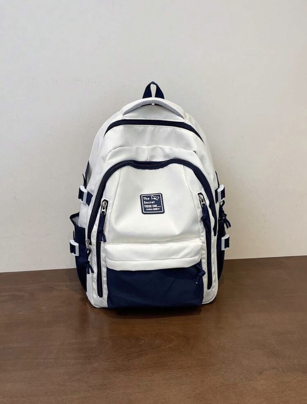 Large Capacity Foldable Dirty Resistant Letter Patch Laptop Backpack