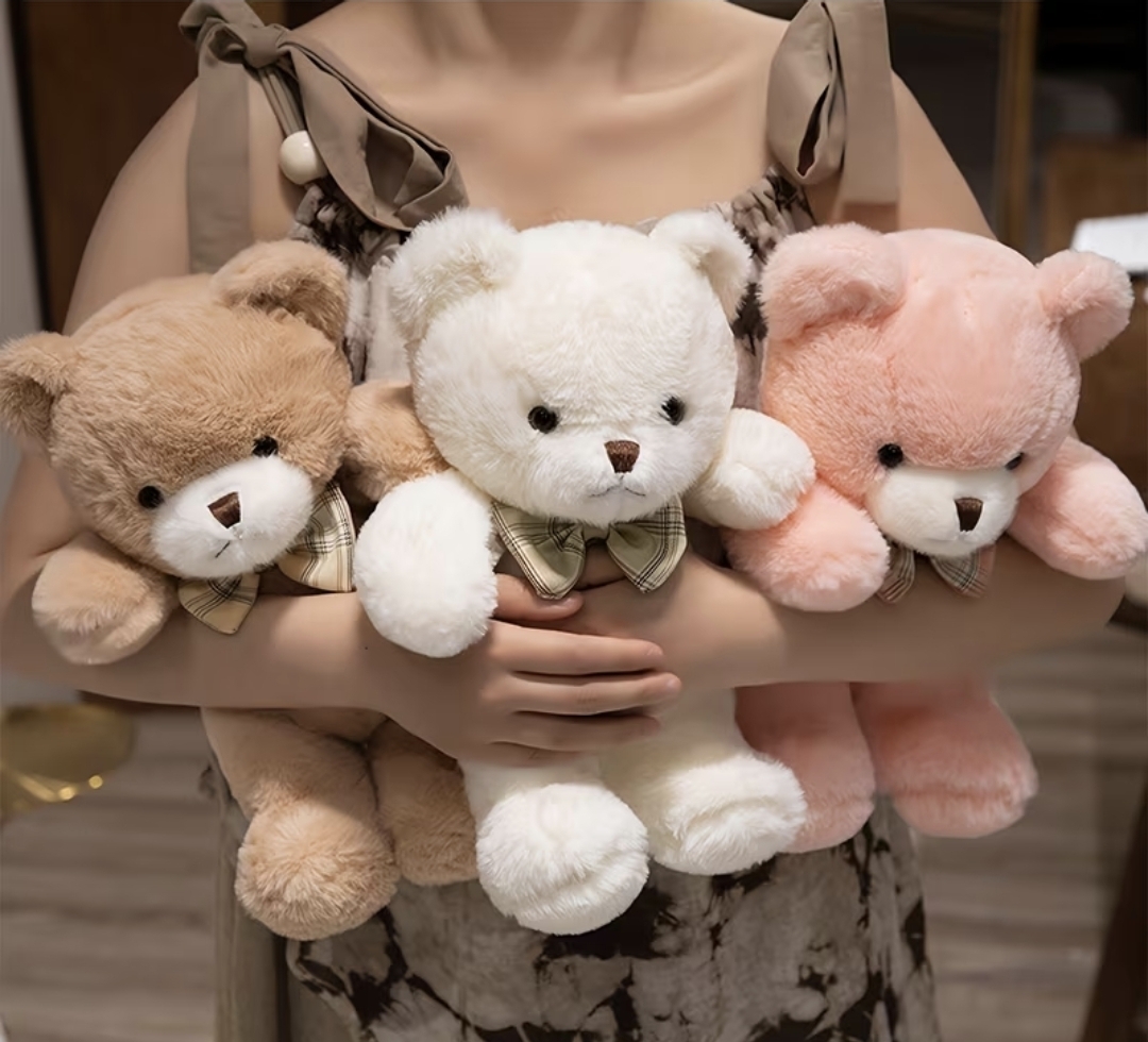 Lovely Teddy Bear Plush Toys Bow 30cm/11.81in