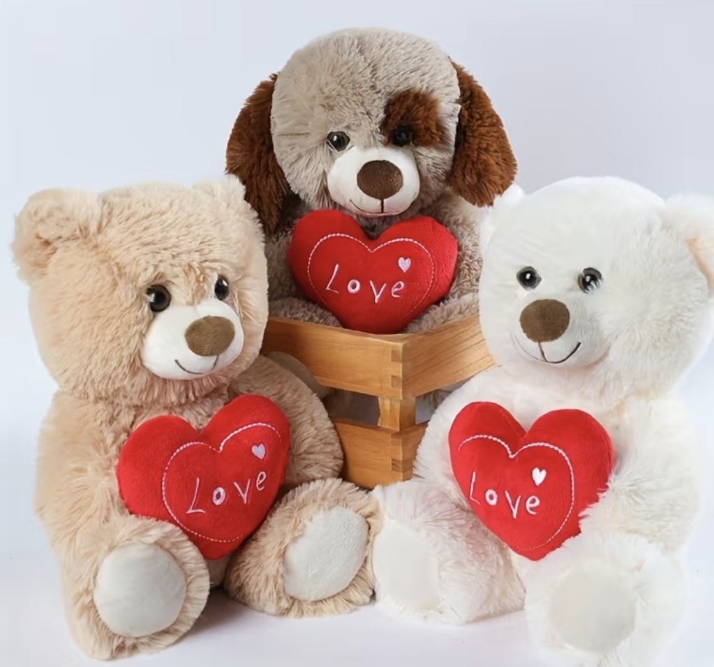 Love Heart Bear and Dog 26cm/10.23in