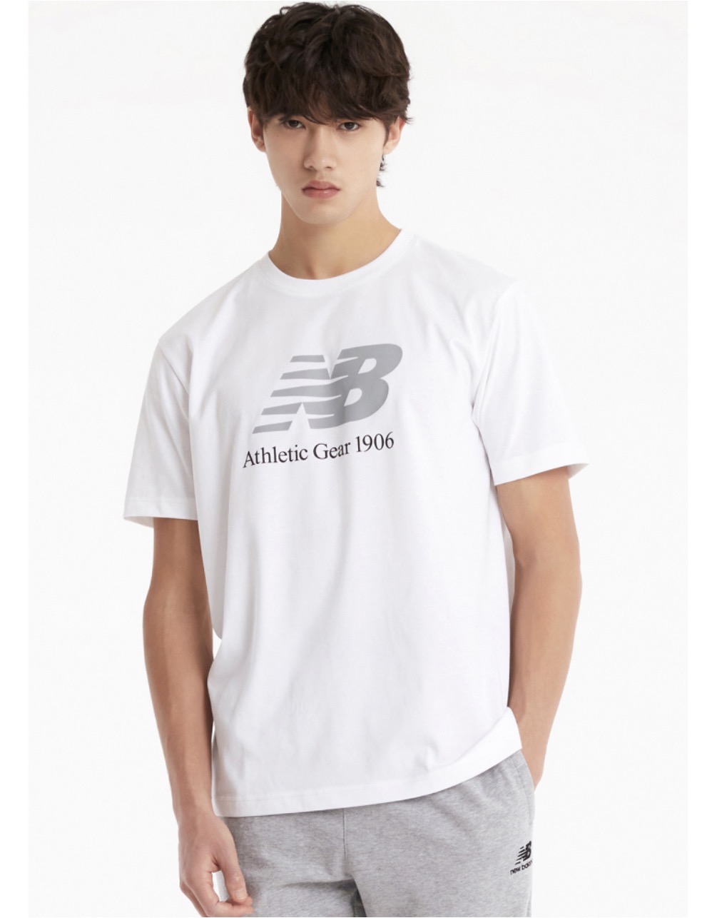 New Balance unisex UNI essential big logo short sleeve T-shirt