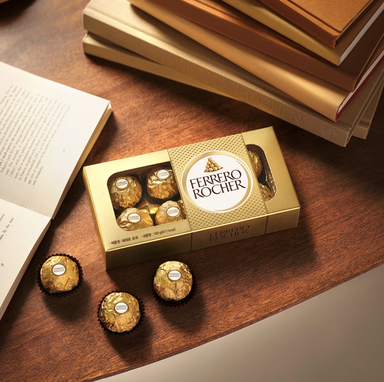 FERRERO ROCHER Chocolate 8 count, 100 g, 1 unit