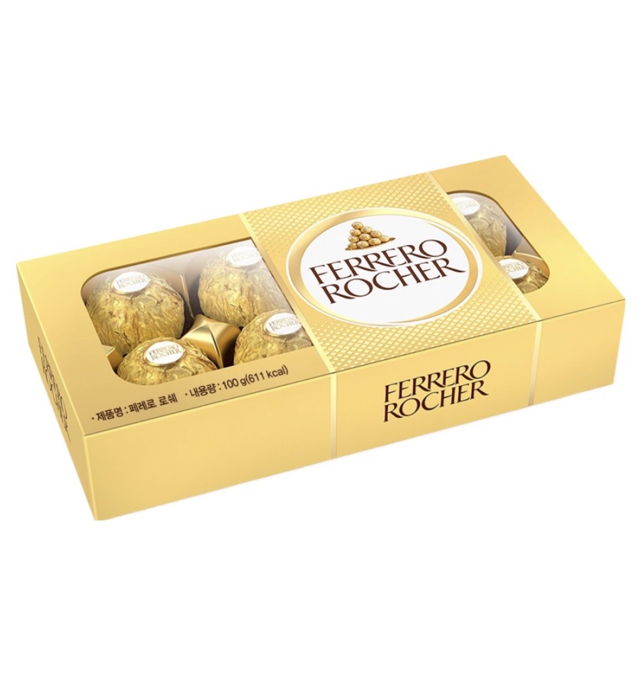 FERRERO ROCHER Chocolate 8 count, 100 g, 1 unit