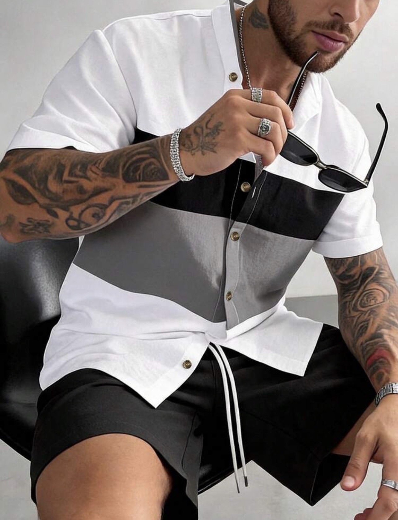 Men Loose Casual Fashion 2-Piece Set