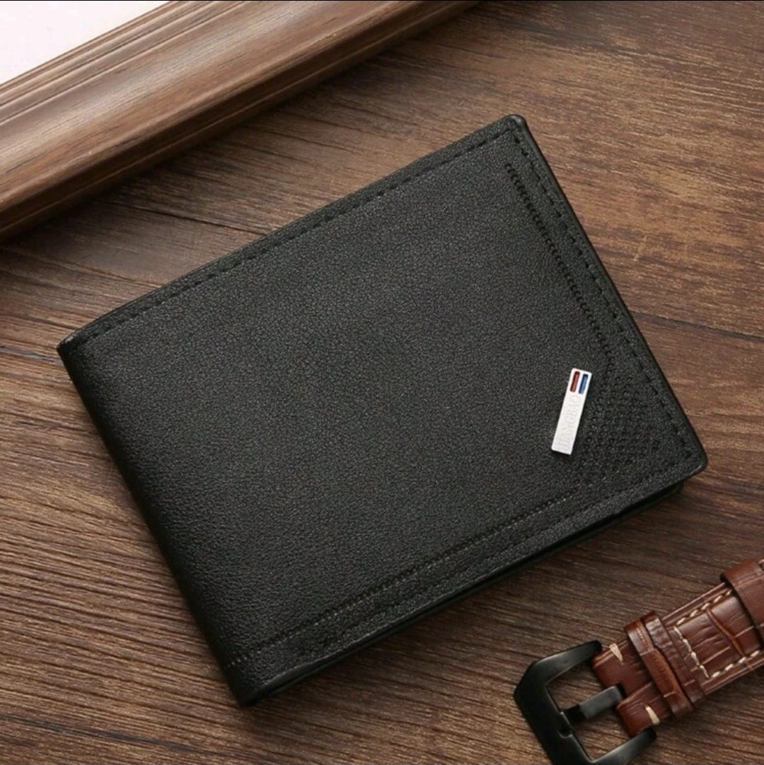 Men Leather Short Wallet