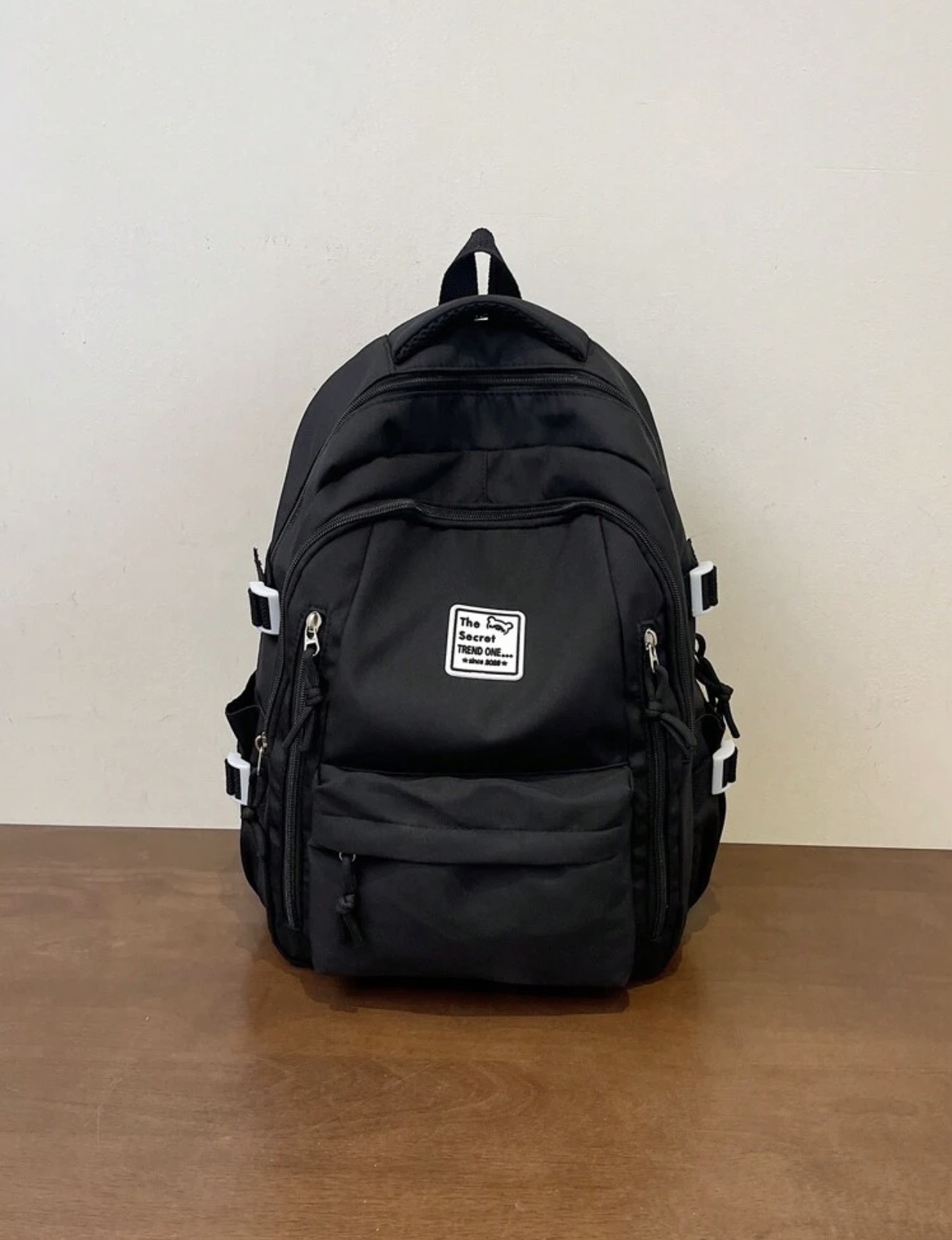 Large Capacity Foldable Dirty Resistant Letter Patch Laptop Backpack