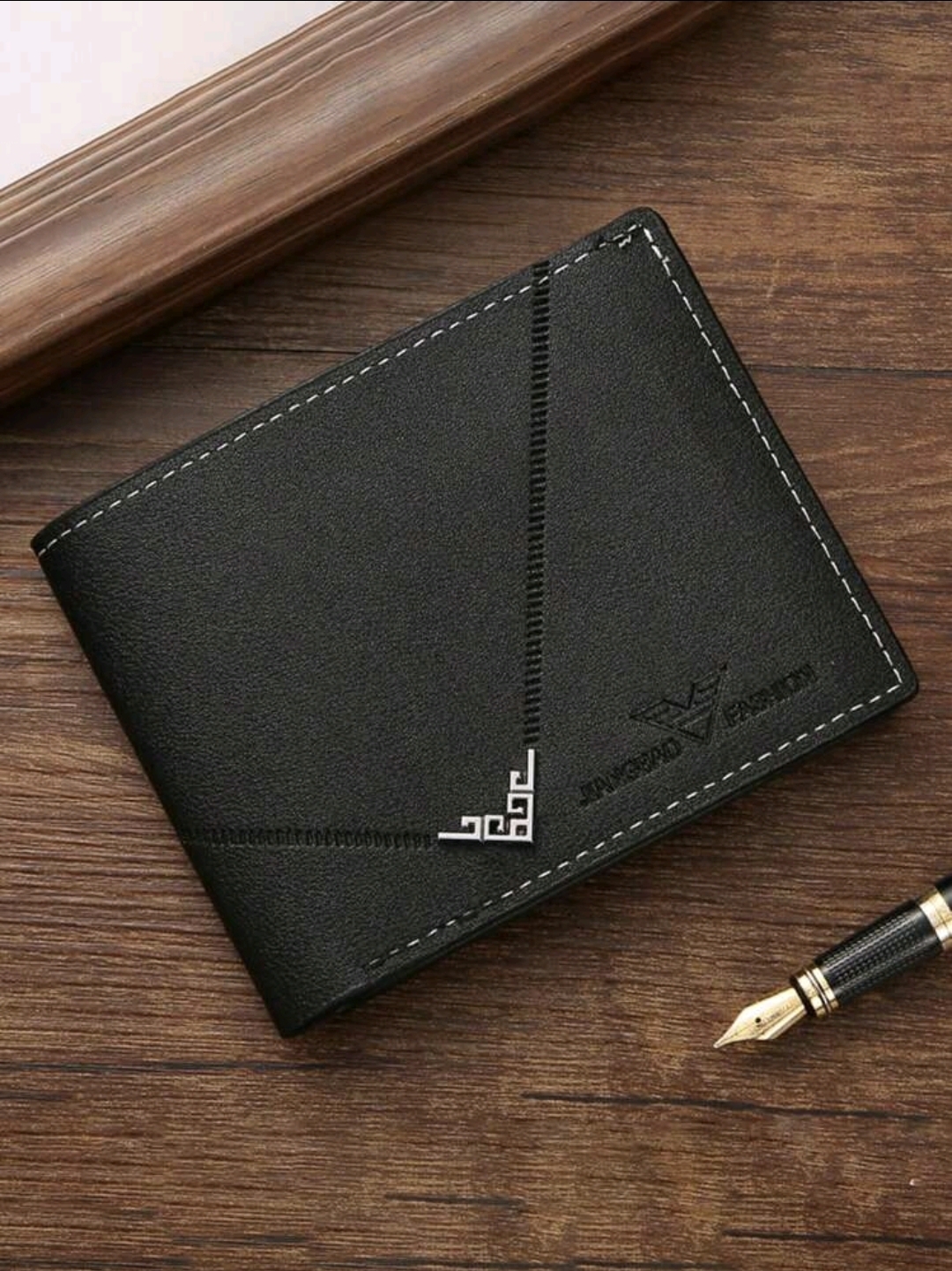 Men Leather Short Wallet